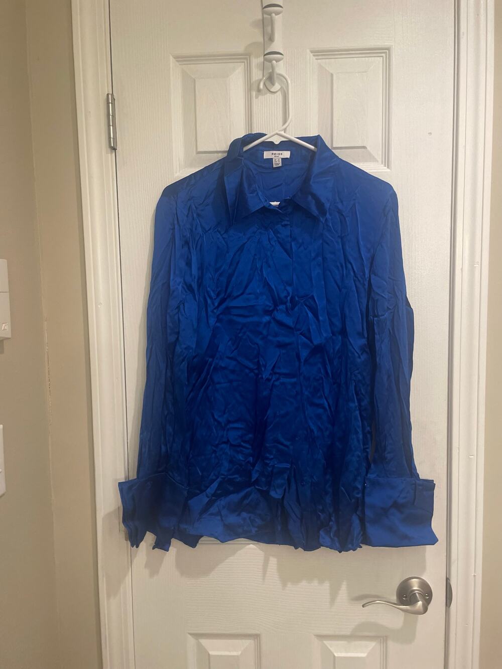 Reiss Hailey Silk Button Down Blouse, A63